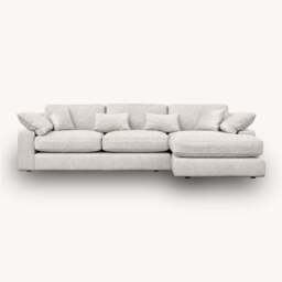 Belmore Chaise Sofa, Right Hand Facing / Large / Natural - thumbnail 1