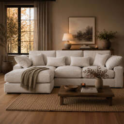 Belmore Chaise Sofa, Right Hand Facing / Large / Natural - thumbnail 2