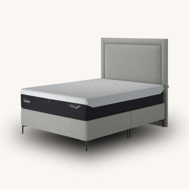 TEMPUR® Suffolk Slim-Leg Divan, Single / Light Grey