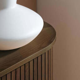 Tiffany Fluted 2DR Sideboard, Walnut - thumbnail 3
