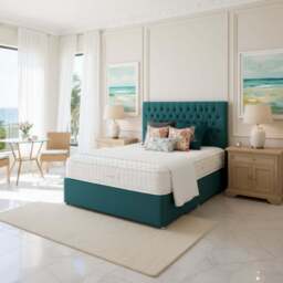 Arighi Bianchi 4 Drawer Antoinette Bed, King / Blue