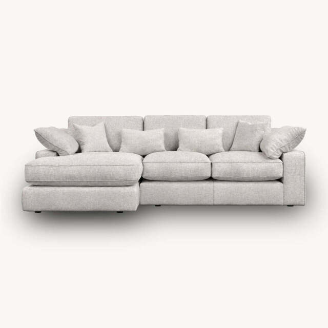Belmore Large Chaise Sofa, Left Hand Facing / Small / Natural