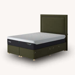 TEMPUR® Suffolk Divan with Drawers, Single / Green - thumbnail 1