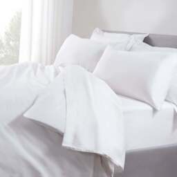 TLC 5 Star Hotel Concept: 250 TC Duvet Cover, Super King / White - thumbnail 2