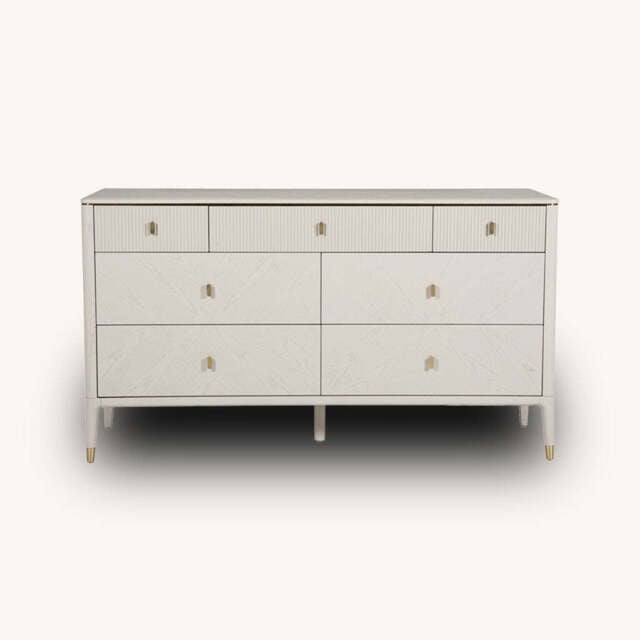 Dante 7 Drawer Chest, Beige