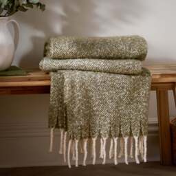 Altair Woven Tasselled Throw - thumbnail 1