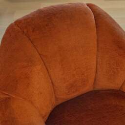 Valeria Swivel Amrchair, Orange - thumbnail 3
