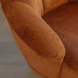 Valeria Swivel Amrchair, Orange - thumbnail 2