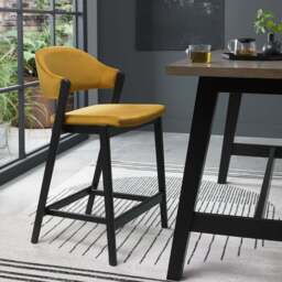 Highgate Peppercorn Barstool, Yellow
