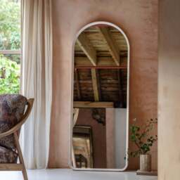 Delhi Leaner Mirror, Limed Oak