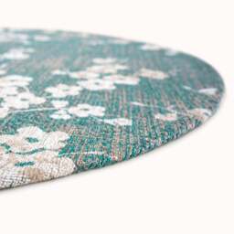 Sakura Circle Rug, Blue / 240cm Circle - thumbnail 3