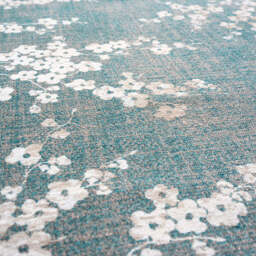 Sakura Circle Rug, Blue / 240cm Circle - thumbnail 2