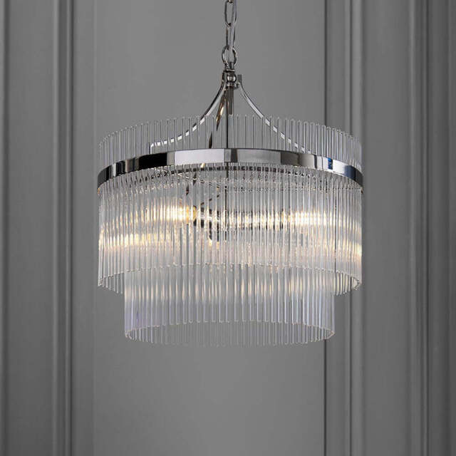 Axel 3lt Pendant Light, Nickel - image 1
