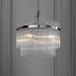 Axel 3lt Pendant Light, Nickel - thumbnail 1