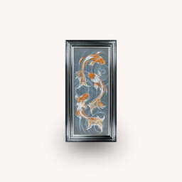 Swimming Koi framed Wall Art - thumbnail 2