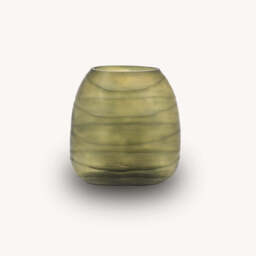 Handblown Olive Vase, Large - thumbnail 3