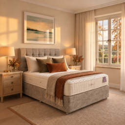 Arighi Bianchi 4 Drawer Stamford Bed, Single / Light Grey - thumbnail 1