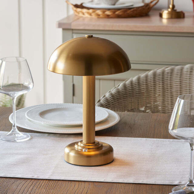 Rechargeable Table Lamp Warm Brass - image 1