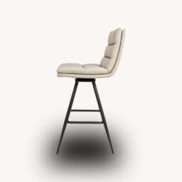 Bay Ridge Swivel Counter Stool, Beige - thumbnail 3