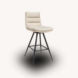 Bay Ridge Swivel Counter Stool, Beige - thumbnail 2