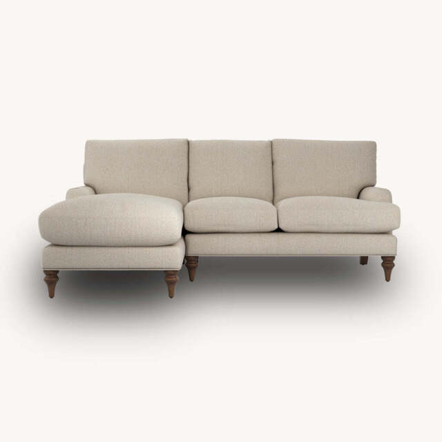 Jasmine Chaise Sofa, Left Hand Facing / Natural