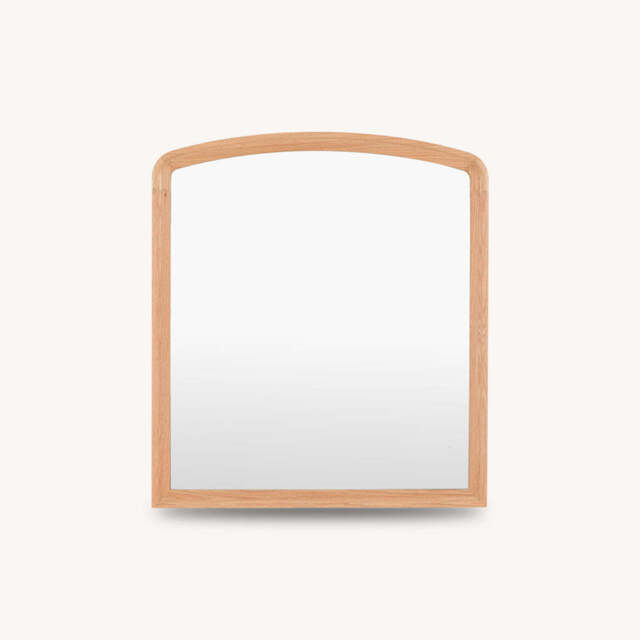 Calgary Overmantle Mirror, Oak - image 1