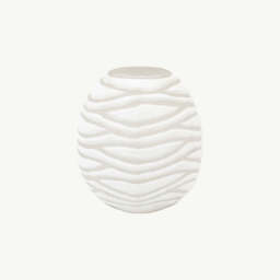 Handblown Carved Glass Vase, Small - thumbnail 2