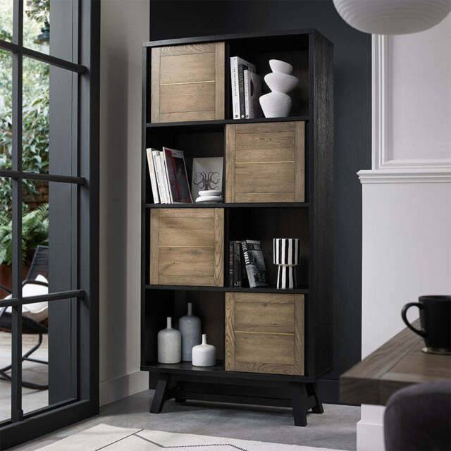 Highgate Weathered Oak Display Cabinet - image 1