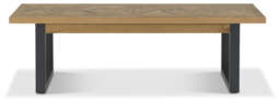 Hindon Rustic Oak Bench - thumbnail 3