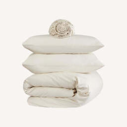 TLC 5 Star Hotel Concept: 500 TC Bed Linen Set, Super King / Cream - thumbnail 1