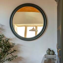 Melbourne Large Round Wall Mirror, Green