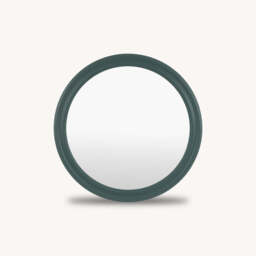 Melbourne Large Round Wall Mirror, Green - thumbnail 3