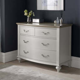 Dieppe Washed Oak & Grey 2+2 Drawer Chest - thumbnail 4