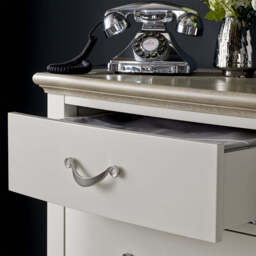 Dieppe Washed Oak & Grey 2+2 Drawer Chest - thumbnail 2