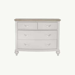 Dieppe Washed Oak & Grey 2+2 Drawer Chest - thumbnail 1
