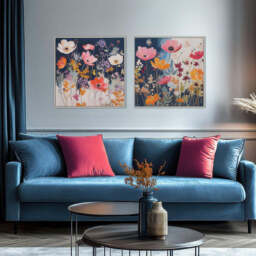 Modern Mix Framed Canvas - thumbnail 1