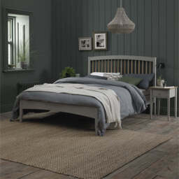 Runswick Scandi Oak & Warm Grey Bedstead, King (5ft)