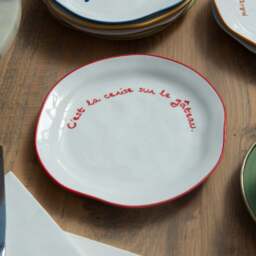 """C'est la cerise sur le gateau"" Cerise Tableware Plate" - thumbnail 2