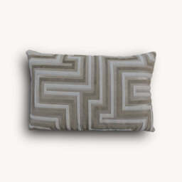 Geomteric Velvet Bolster Cushion - thumbnail 3