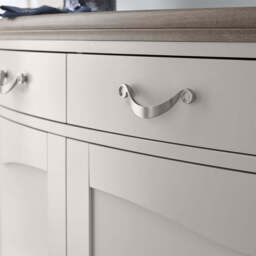 Dieppe Washed Oak & Grey Narrow Sideboard - thumbnail 3