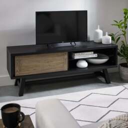 Highgate Weathered Oak Entertainment Unit - thumbnail 1