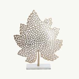 Leaf Ornament with Marble Base, Large
