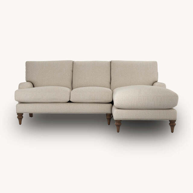 Jasmine Chaise Sofa, Right Hand Facing / Natural