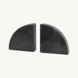 Marble Bookend Set of 2, Black - thumbnail 5