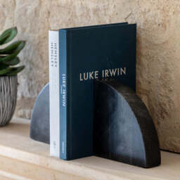 Marble Bookend Set of 2, Black - thumbnail 2