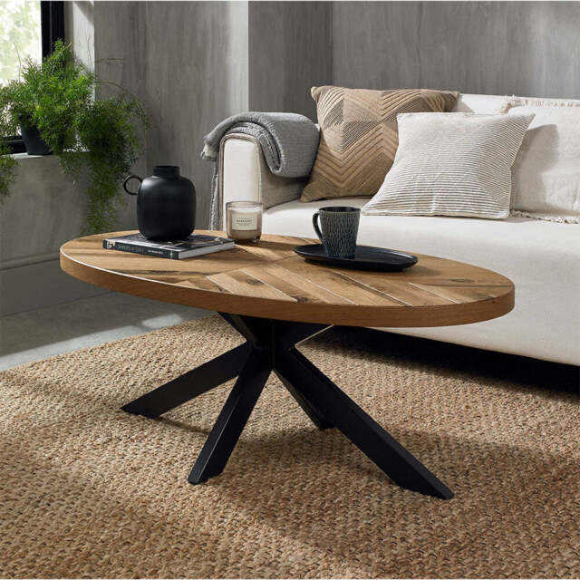 Glendale Rustic Oak Coffee Table - image 1