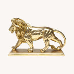 Gold Lion Deco Figurine - thumbnail 1
