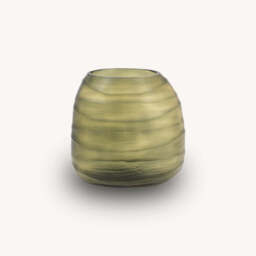 Handblown Olive Vase, Small - thumbnail 3