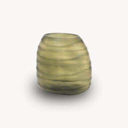 Handblown Olive Vase, Small - thumbnail 4