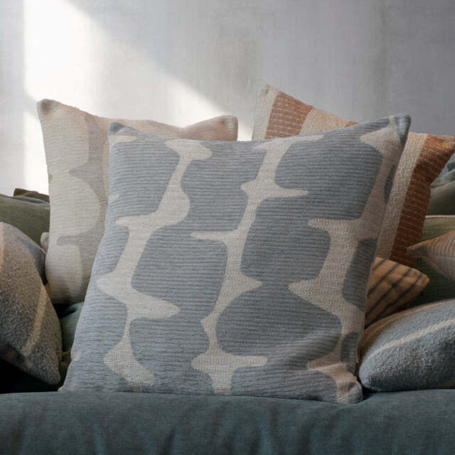 Large Ariel Cushion, Blue - image 1